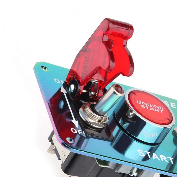 Colorful 12V Race Car Auto Ignition Engine Start Push Button Switch Panel