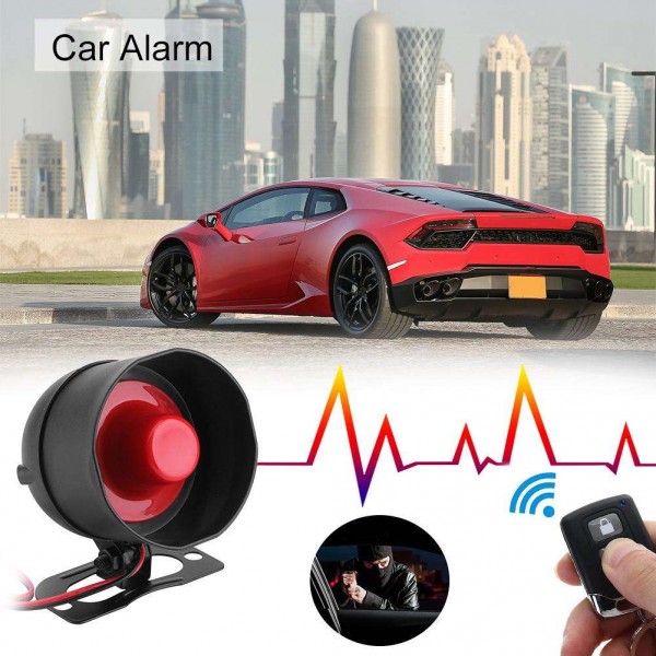 1-Way Car Burglar Alarm Vehicle Protection Keyless Entry Security System