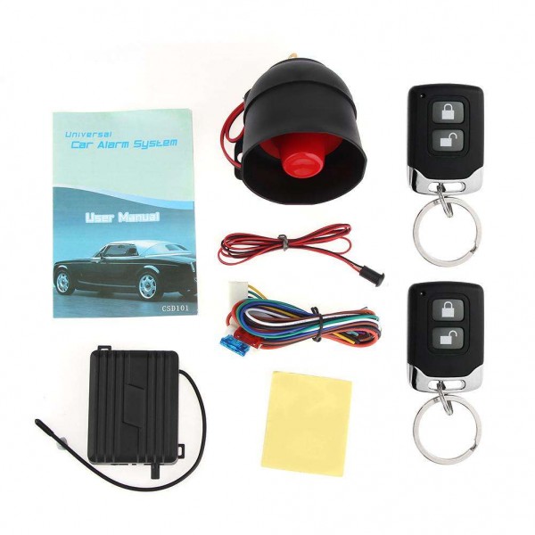 1-Way Car Burglar Alarm Vehicle Protection Keyless Entry Security System