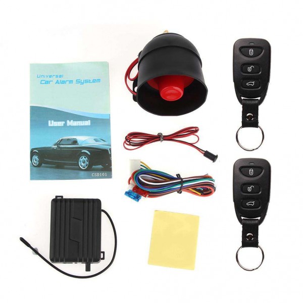 Universal 1-Way Car Burglar Alarm Protection Keyless Entry Security System