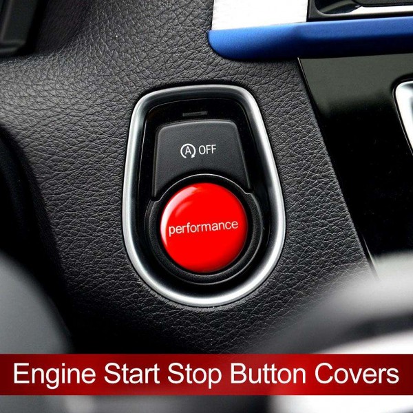 PERFORMANCE ABS Car Engine Start Stop Button Cover for BMW E/F/G Chassis