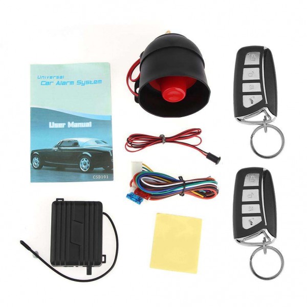 1-Way Car Burglar Alarm Vehicle Protection Keyless Entry System 101/T293