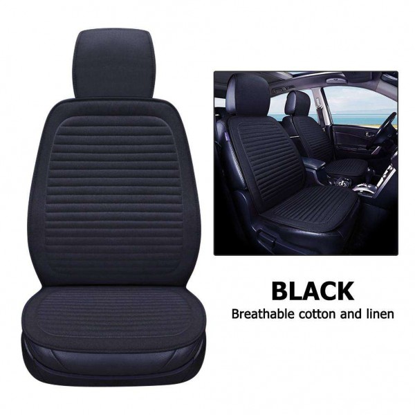 Universal Breathable Car Seat Cushions Linen Fabric Non-slide Seats Cover