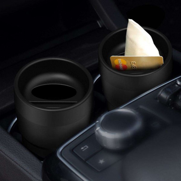 Car Storage Box Trash Can Car Coin Change Organizer Tissue Case Card Holder