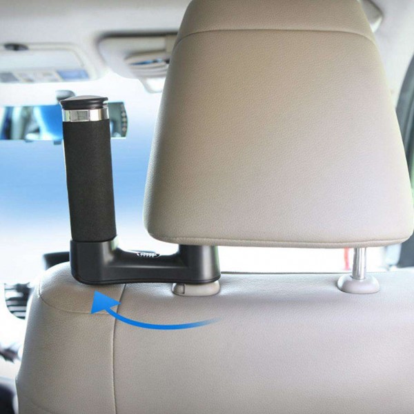 5 in 1 Car Back Seat Phone Holder Hanger Handrail Selfie Stick Night Light