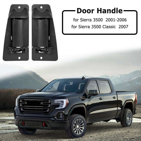 Pair Rear Outside Door Handles for Silverado Sierra Extended Cab