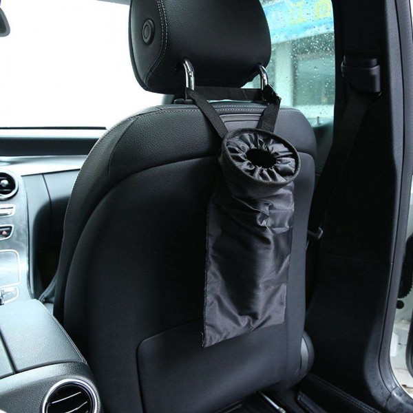 Car Seat Back Trash Holder Hang Litter Bag Auto Dustbin Garbage Bin