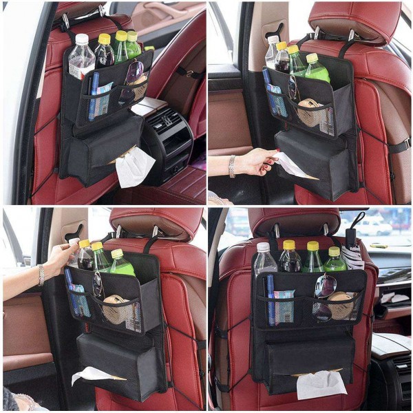 Universal Car Auto Seat Back Storage Bag Multi Pocket Organizer Holder