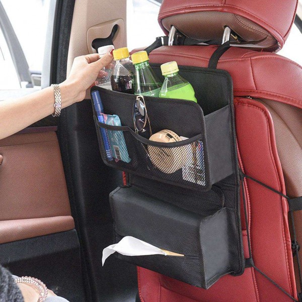 Universal Car Auto Seat Back Storage Bag Multi Pocket Organizer Holder