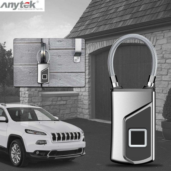 Anytek L1 Fingerprint Lock Waterproof Anti-theft Door Suitcase Padlock