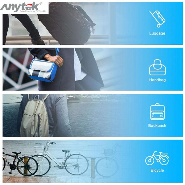 Anytek L1 Fingerprint Lock Waterproof Anti-theft Door Suitcase Padlock