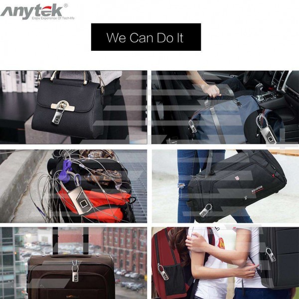 Anytek L1 Fingerprint Lock Waterproof Anti-theft Door Suitcase Padlock