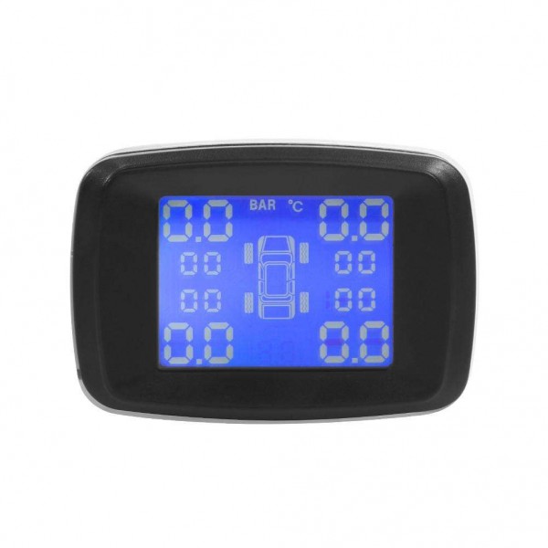 Car Wireless TPMS Tire Pressure Monitoring System LCD Display with 4 Sensor