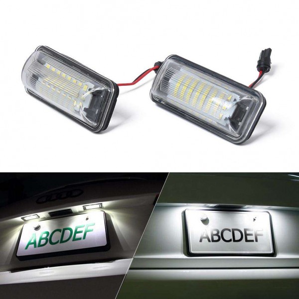 2pcs LED License Number Plate Lights+Repair Kit