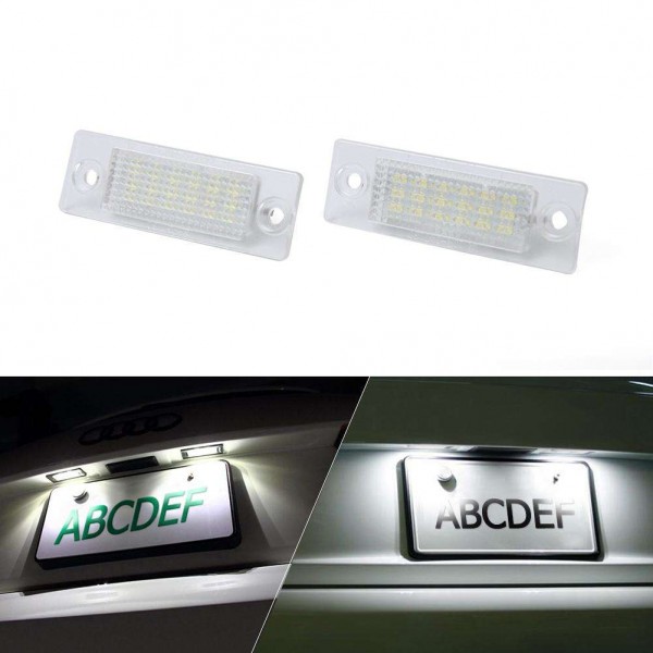 2pcs LED License Number Plate Lights+Repair Kit for Golf 5 Plus Caddy III