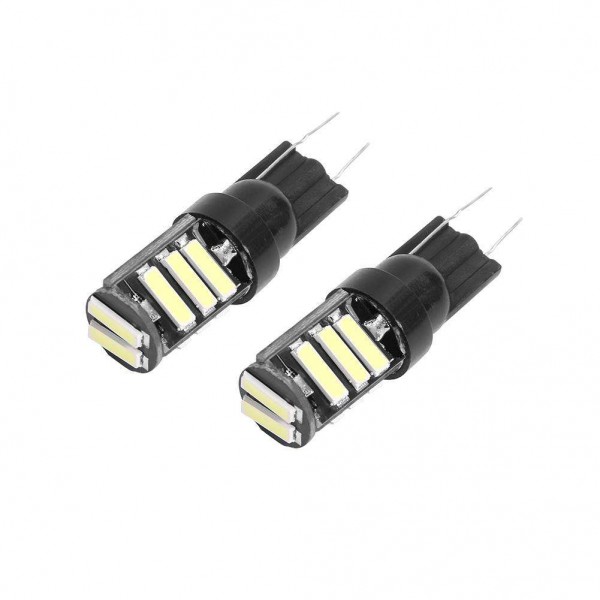 1 Pair DC 12V Car LED Lights W5W T10 7020 11SMD Wedge Light Car Brake Lamps