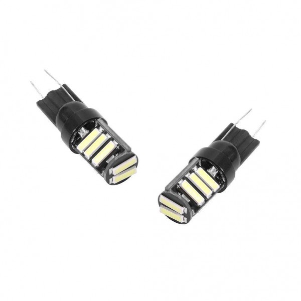 1 Pair DC 12V Car LED Lights W5W T10 7020 11SMD Wedge Light Car Brake Lamps