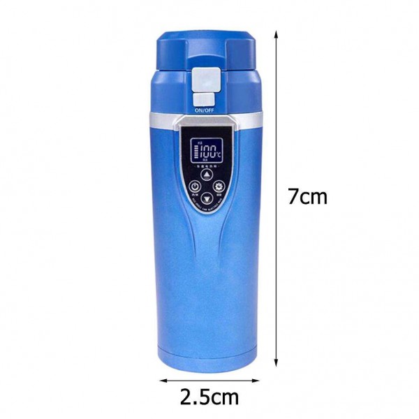 Portable 350ml Car Auto Heating Cup Adjustable Temperature Car Boiling Mug