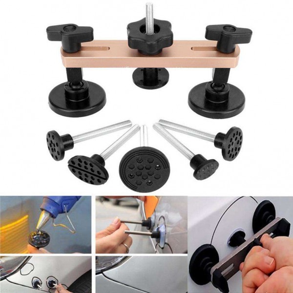 7pcs Auto Car Bridge Dent Glue Puller Tabs Remover Repair Hand Tool Kit Set