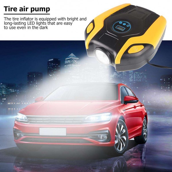 Digital Display Portable 12V Car Electric Air Compressor Tire Inflator Pump