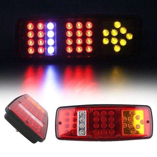 33LED Stop Brake Tail Light Rear Indicator Reverse Lamp for 12V Truck RV