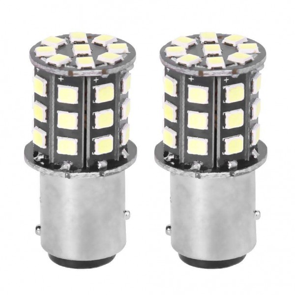 1 Pair 1157/BAY15D 33 SMD2835 LED Car Tail Brake Stop Light Fog Lamp Bulbs