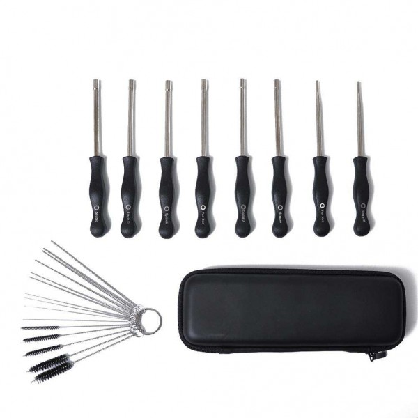 8pcs Carb Tone-up Adjusting Screwdriver Tool Kit+ Cleaning Needles+Brushes