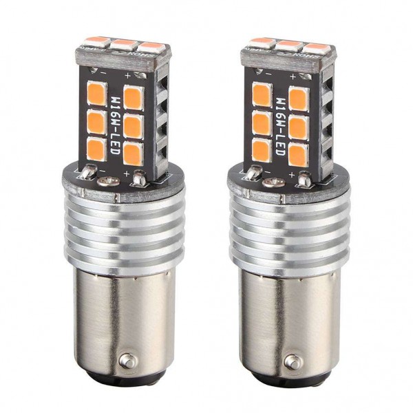 One Pair 1157 15SMD 2835 LED Auto Bulb Car Brake Lamp Turn Signal Light